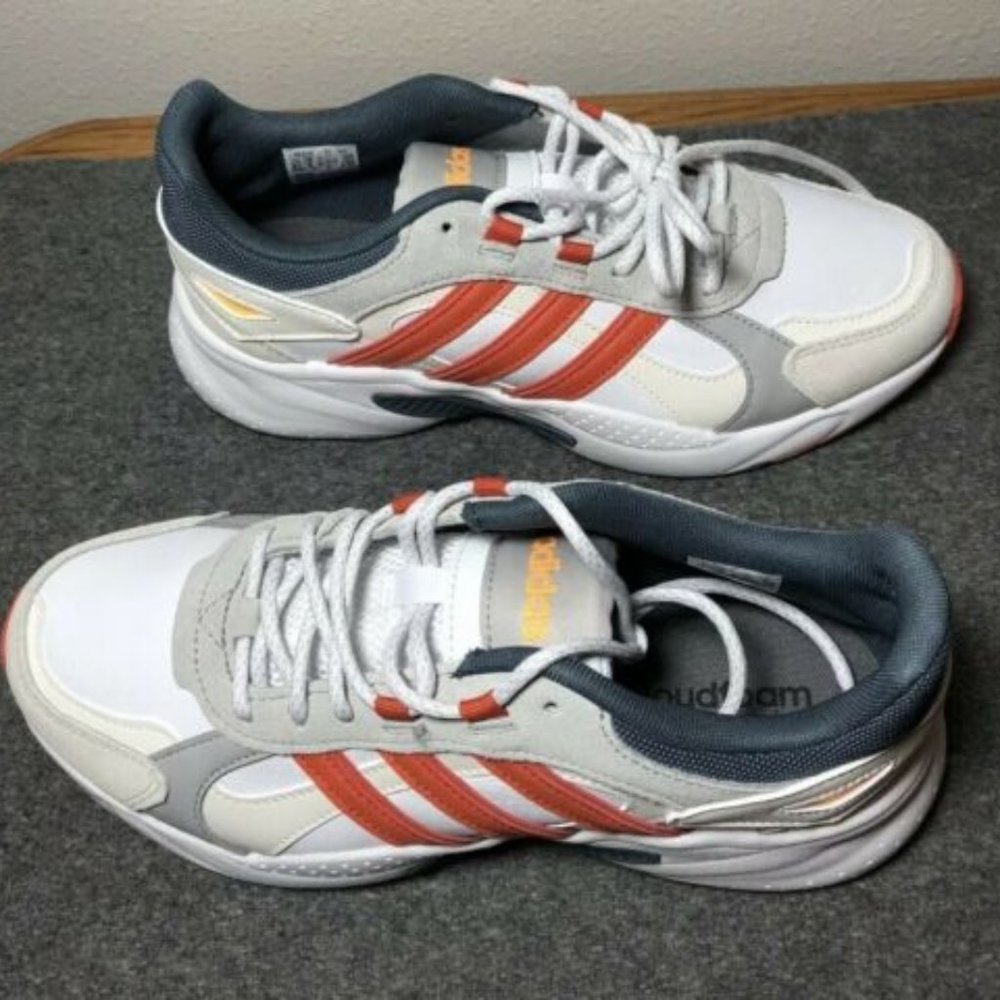 ADIDAS NEO CRAZYCHAOS SHADOW White/Orange-Navy FX9106 Size 8